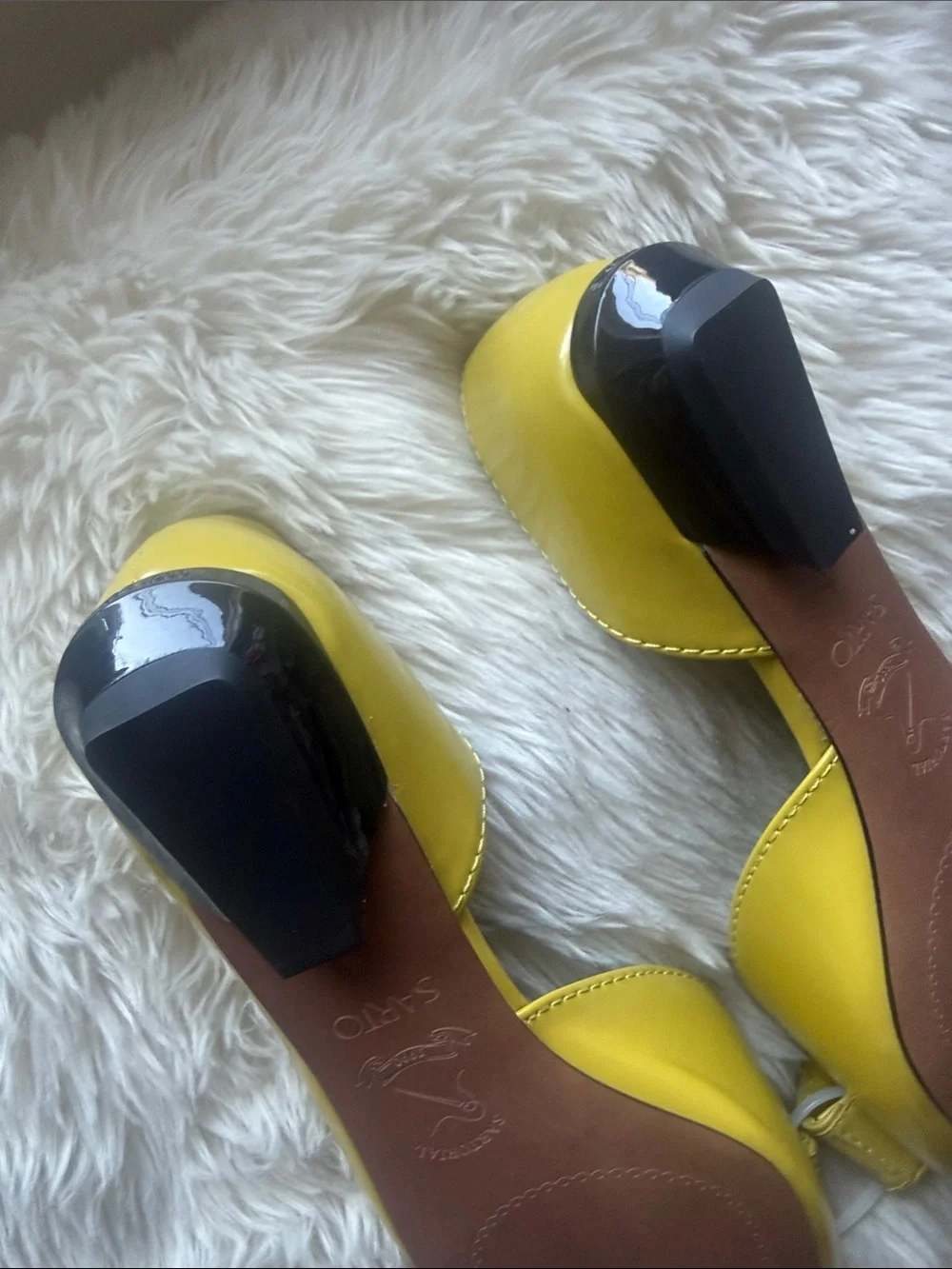 Sarto by Franco Sarto Yellow Pointed-Toe Flats